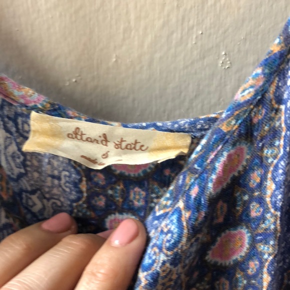 Blue Floral Maxi Dress - Picture 5 of 5